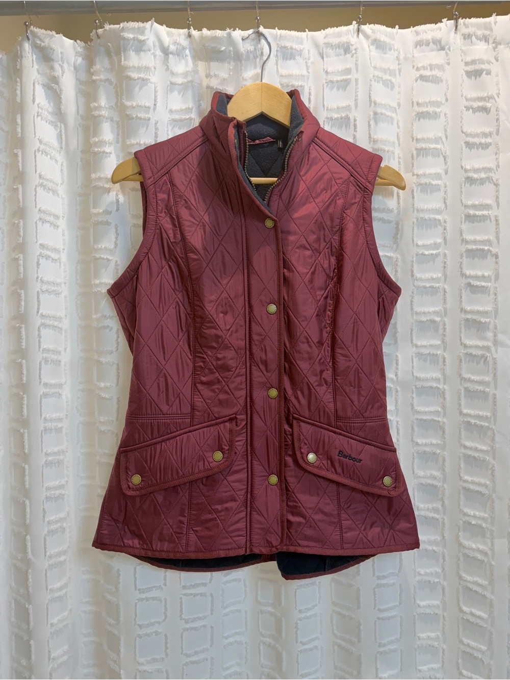 Barbour Quilted Wine-Red Women's Vest